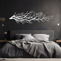 Tree Wall Art, Tree Branch Wall Decor, Metal Tree Branch Wall Art, Tree Branch Wall Hanging, Minimalist Branch Wall Decor, Metal Tree Wall decor, Tree of Life for Bedroom Living Room (White, 35 x 11 in | 90 x 27cm)