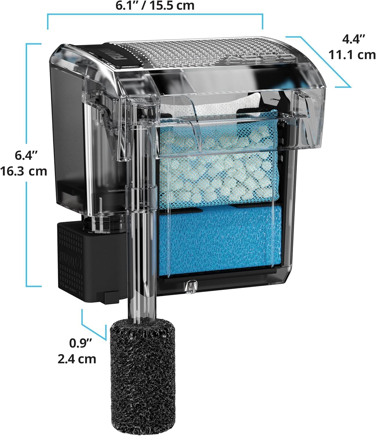 AquaClear 30 Power Filter, Fish Tank Filter for 10- to 30-Gallon Aquariums