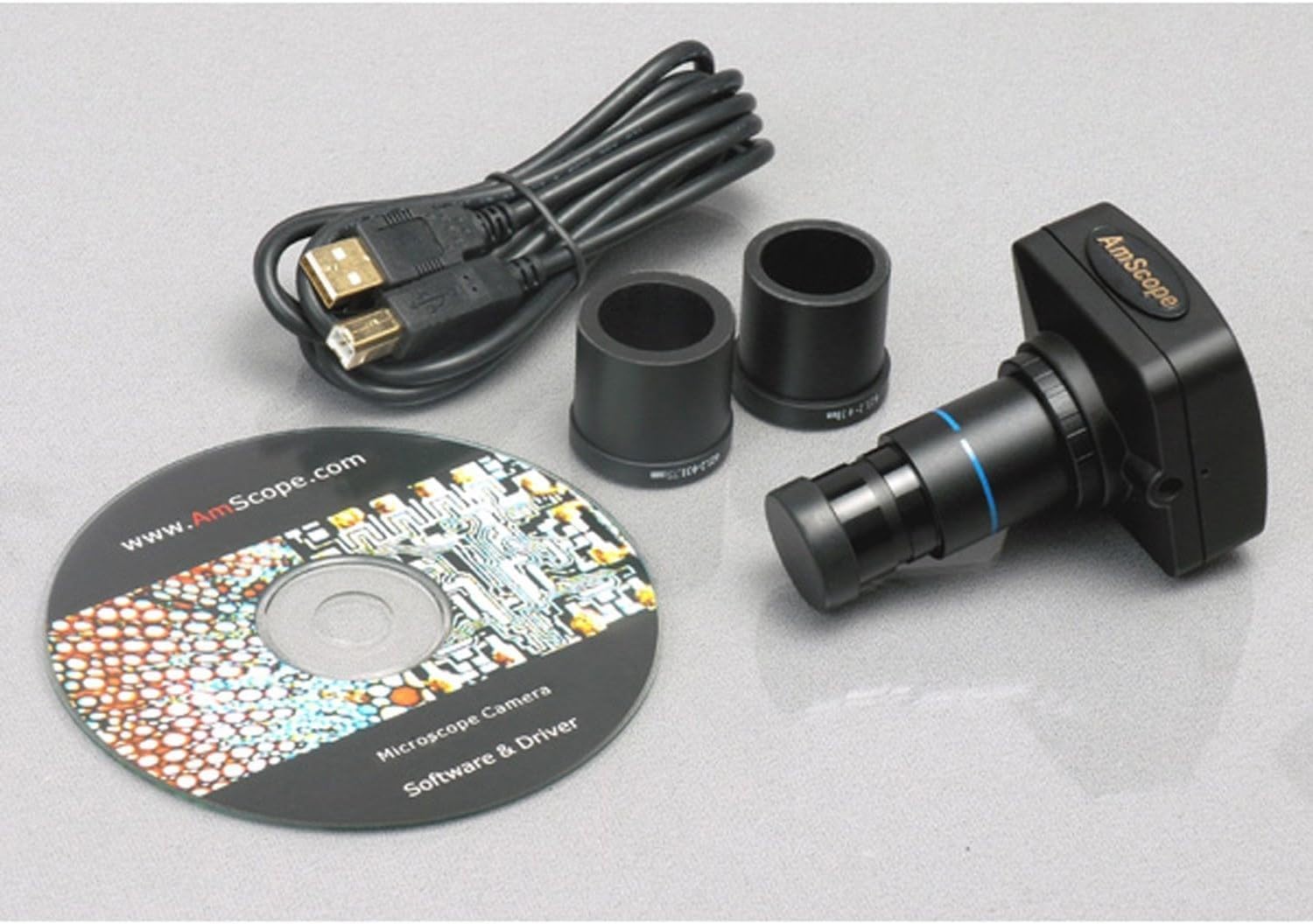 AmScope SE306R-PZ-3M 20X-40X-80X Forward Stereo Microscope + 3MP Digital Camera