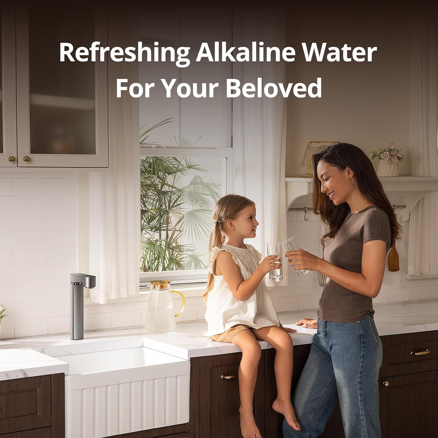 VIOMI® Master M1 Reverse Osmosis Alkaline Mineralization pH+ Water Filter, Lead & PFAS Reduction Under Sink Tankless RO System, NSF/ANSI 372 ETL Tested, Smart Faucet & App Monitor, 1000 GPD, BPA Free