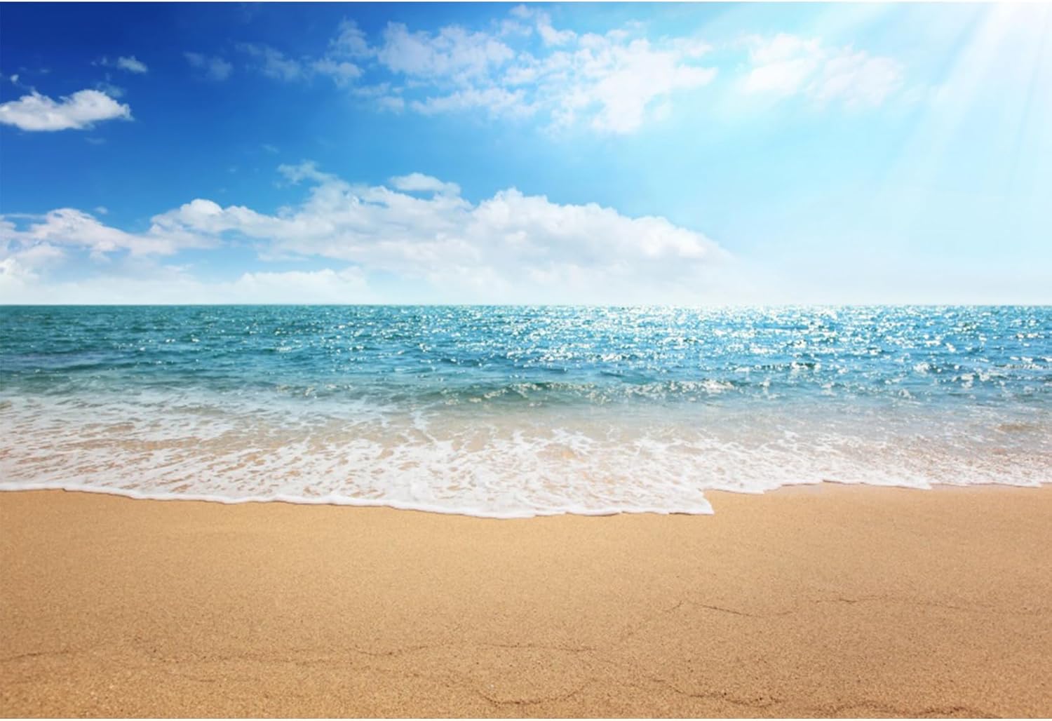 Baocicco 10x8ft Vinyl Backdrop Seaside Natural Landscape Photography Background Beautiful Island Surf Sand Beach Coastline Background Wedding Travel Summer Holiday Children Adults Portrait Prop
