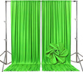 10ft x 10ft Emerald Green Backdrop Curtains for Parties, Fabric Satin Background Curtain with Rod Pockets for Weddings, Birthday, Baby Shower, Photography, Graduation Party Backdrop Drapes, 2 Panels