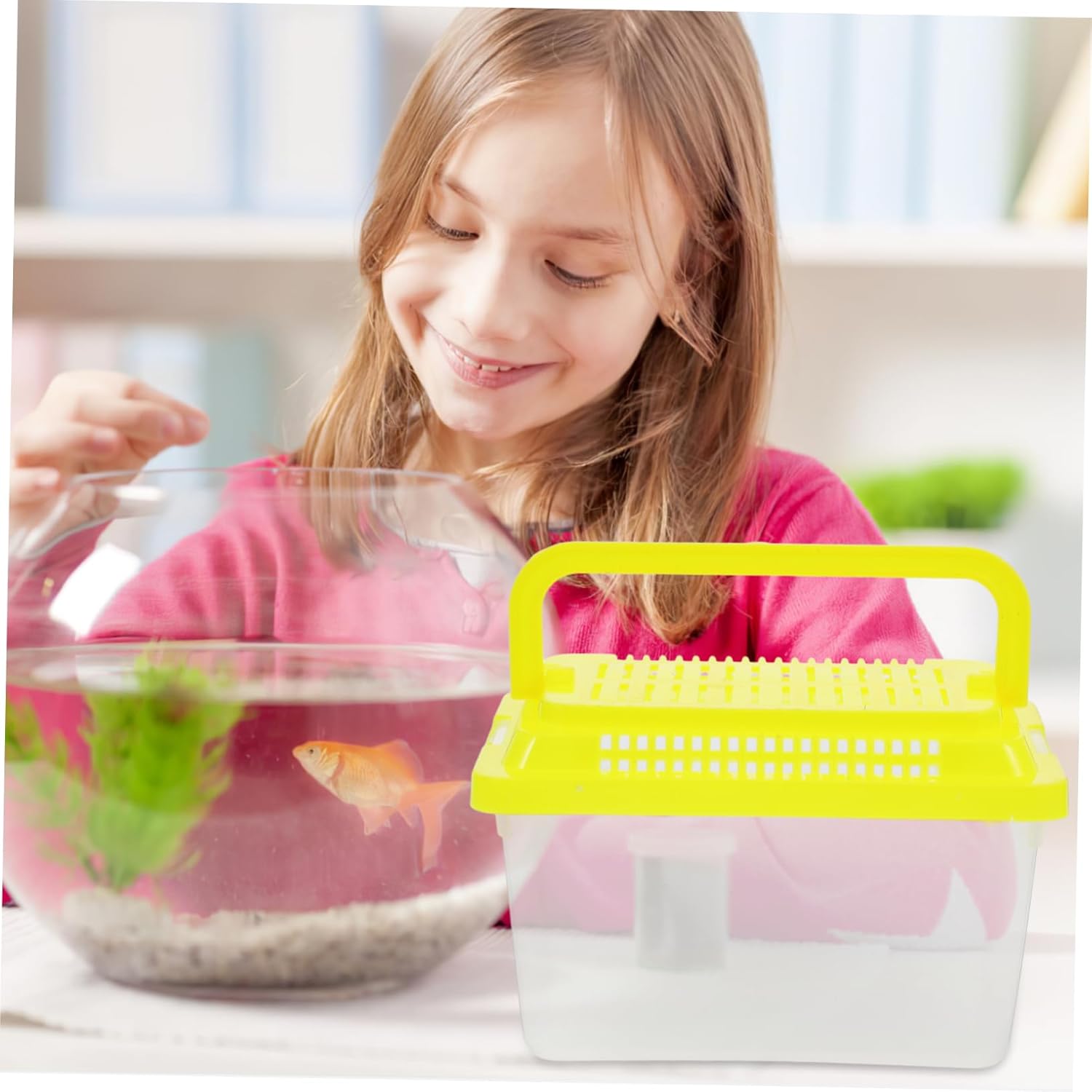 Plastic Turtle Fish Tank Transparent Plastic Tank Reptile Carrier Reptile Feeding Tank Glass Containers Amphibia Container Terrarium Hamster Cages Reptiles Commodity Mini