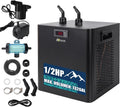 Ice Bath Water Chiller 1/2HP 132gal for Ice Bath Tubs Universal Chiller for Ice Bath with 2 Pumps and Filter Recovery Chiller for Ice Bath and Cold Plunges for Home and Outdoors Use