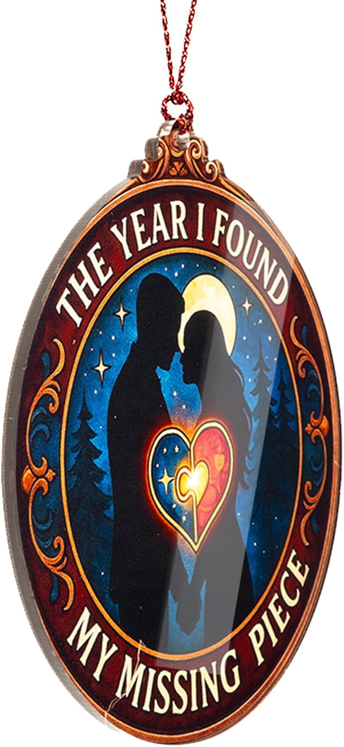 Funny for Couples 2025 - Anniversary Ornament - Love Ornaments - First Christmas Together Ornament - Valentines Gifts - Family Christmas Decoration