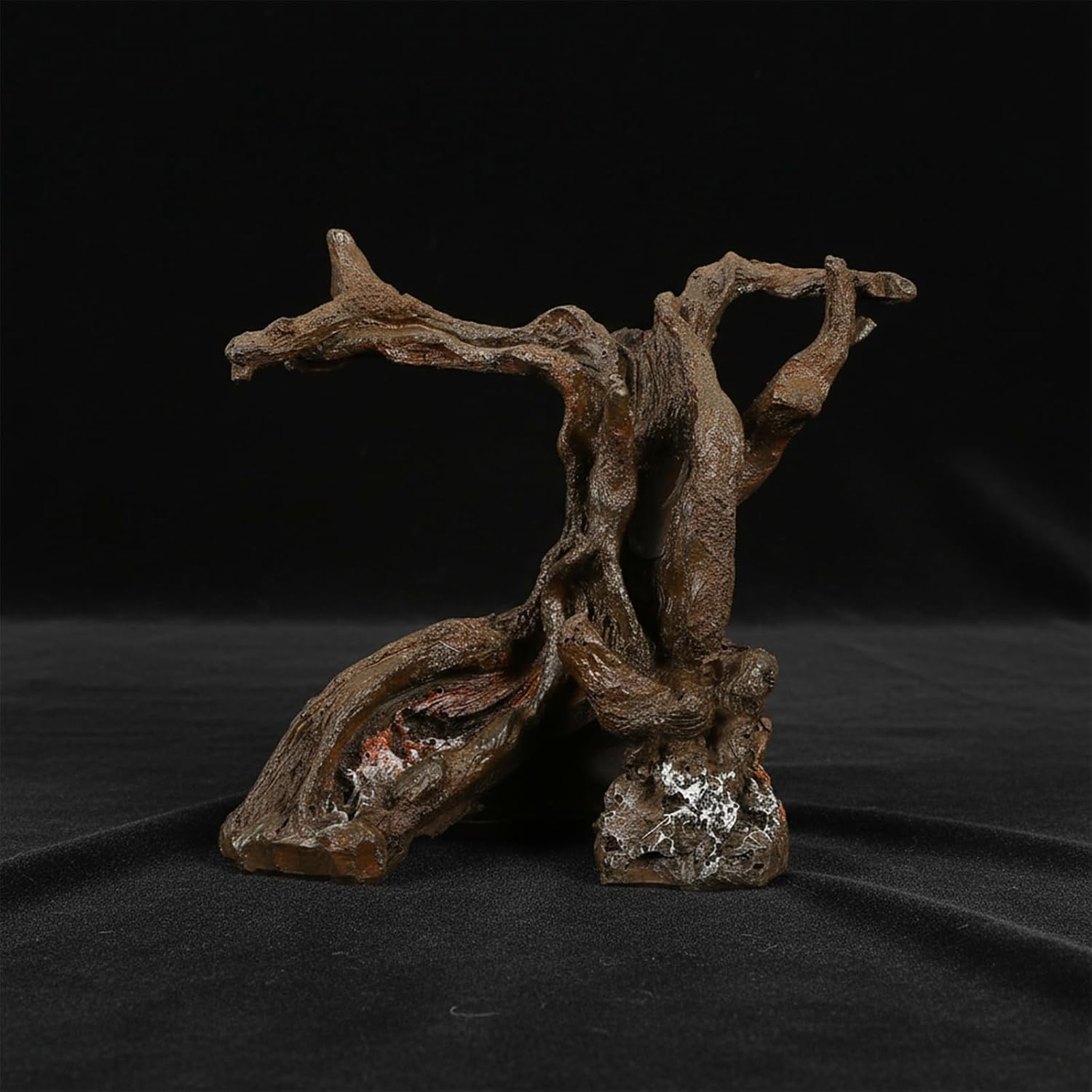 LUOZZY Aquarium Natural Trunk Aquarium Tree Root Model Resin Wood Branches for Underwater Fish Tank Decorations (Brown)