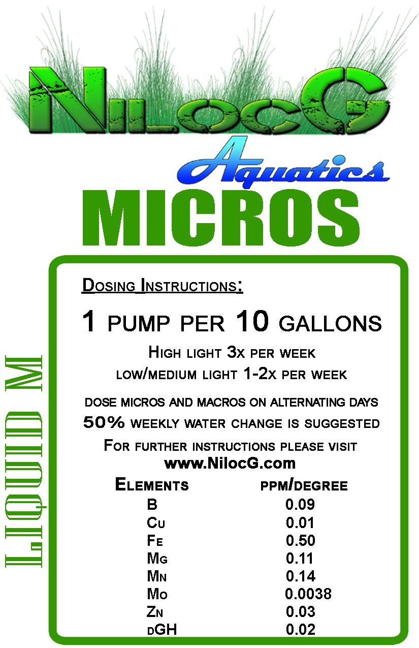 NilocG Aquatics | Liquid NPK+M | 500ml Bottles | Highly Concentrated Aquarium Plant Fertilizer for Demanding Planted Tanks