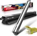 REPTI ZOO Switchable UVB Light for Reptiles, 24W T5 UVB Light Combo Kit for Tropical & Desert Reptile, 22.6" Terrarium Hood Lamp Fixture with UVB 10.0 Bulb for Bearded Dragon Snake Gecko Lizard Turtle