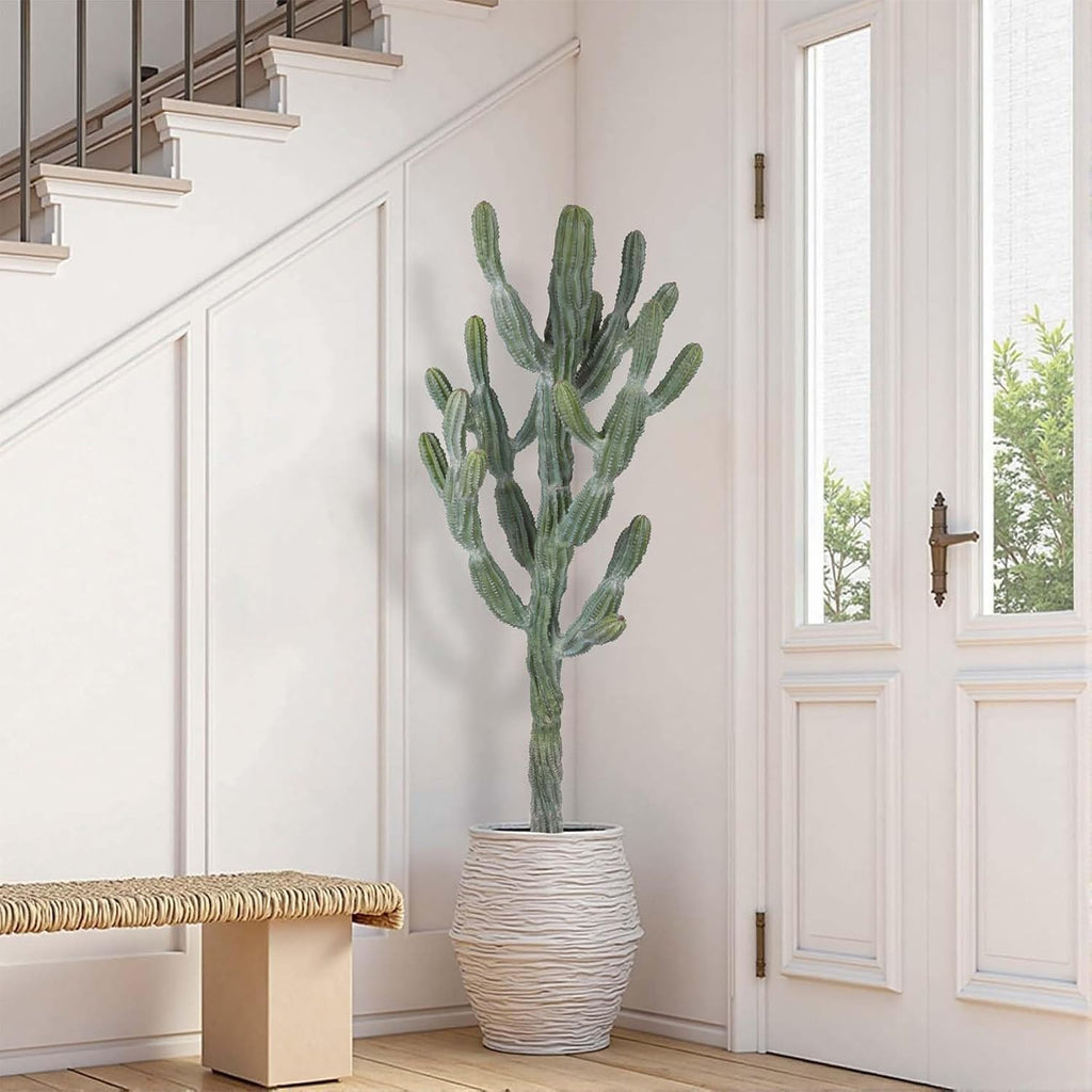 Artificial Cactus 51inch Faux Cacti Fake Saguaro Plants for Indoor Outdoor Home Office Garden Decor