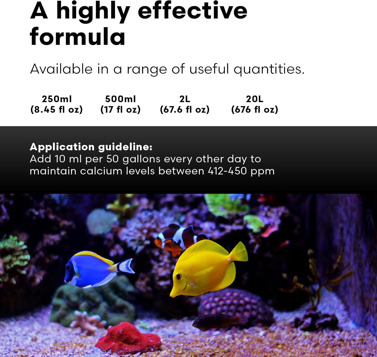 Brightwell Aquatics - Coralline Accelerator - Multi-Nutrient Supplement for Coralline Algae Growth in Marine and Reef Aquariums - Aquarium Water Treatments, 67.6 fl oz