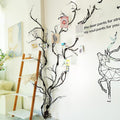 1Pcs 98.4inch Artificial Bendable Tree Branches Moss Plants Twigs For Decoration Twisted Door Wall Hanging Grape Vine Garland Fake Wood Tree Trunk Cherry Blossom Outdoor Halloween 3D Garden Arch Decor