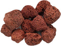Tfwadmx 10 Pack Aquarium Red Lava Rock Fish Tank Volcanic Pumice Stones for Shrimp Betta(1.18''-1.96'')