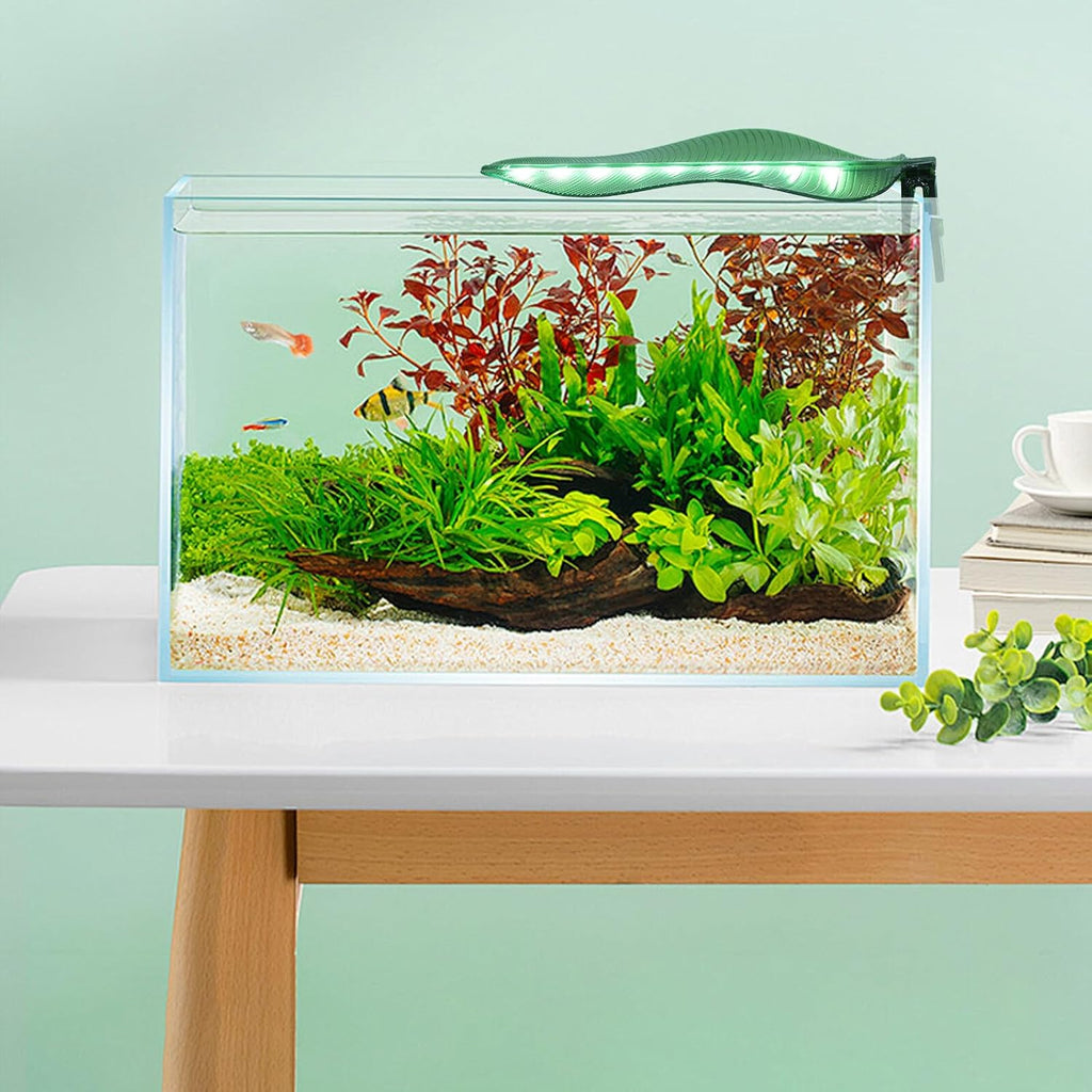 USB Powered LED Aquarium Light Small Fish Tank Lamp for Betta Fish Energy Efficient Low Heat Aquarium Supply Compact Design Fits Tanks Under Thickness