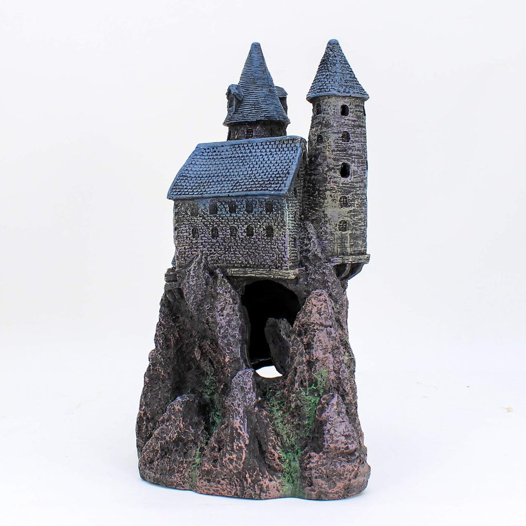 Penn-Plax Age-of-Magic Wizard’s Castle Aquarium Decoration – Safe for Freshwater and Saltwater Fish Tanks – Extra Large – Part B