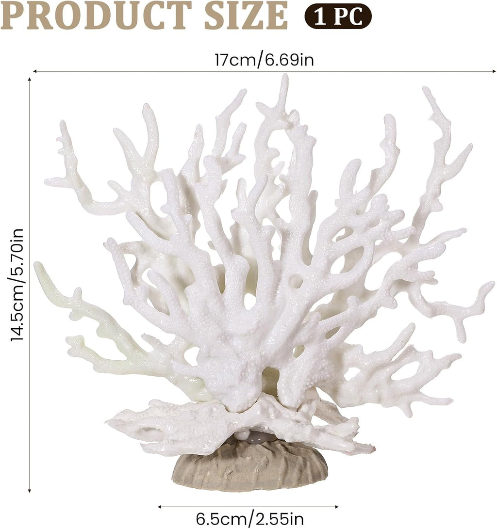 Fish Tank Fake Coral, Artificial Aquarium Coral Ornament, Aquarium Decor Plastic Plant Small, Multi-Purpose Simulation Water Grass, Faux Aquariums Ornament