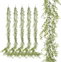 6 Pack 5.57ft Artificial Greenery Garland, Leaf Garland for Room Decor, Garlands for Decoration, Fake Vines Hanging Plants for Home Bedroom Garden Wall Wedding Decor 039