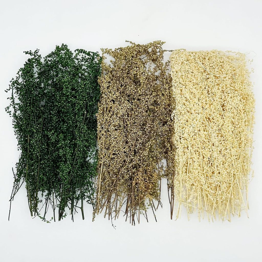 Woohome 3 Color Static Grass Tuft Long Shrub Vegetation Groups Miniature Shrubs Model Bushes for DIY Model Train Landscape Railroad Scenery