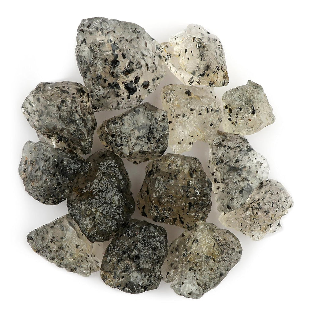 100 carats Raw Dotted Quartz Rough Gemstone, Natural Crystals, Healing Stones, Wholesale Bulk Lot, Jewelry Making Stones Supply, Stone, 20 to 30mm, 3 to 4pcs