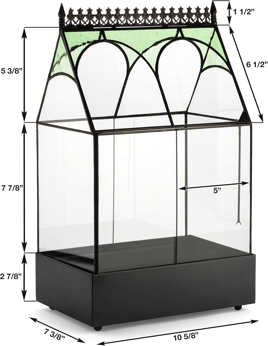 H Potter Glass Plant Terrarium Wardian Case Succulent Planter Container War158