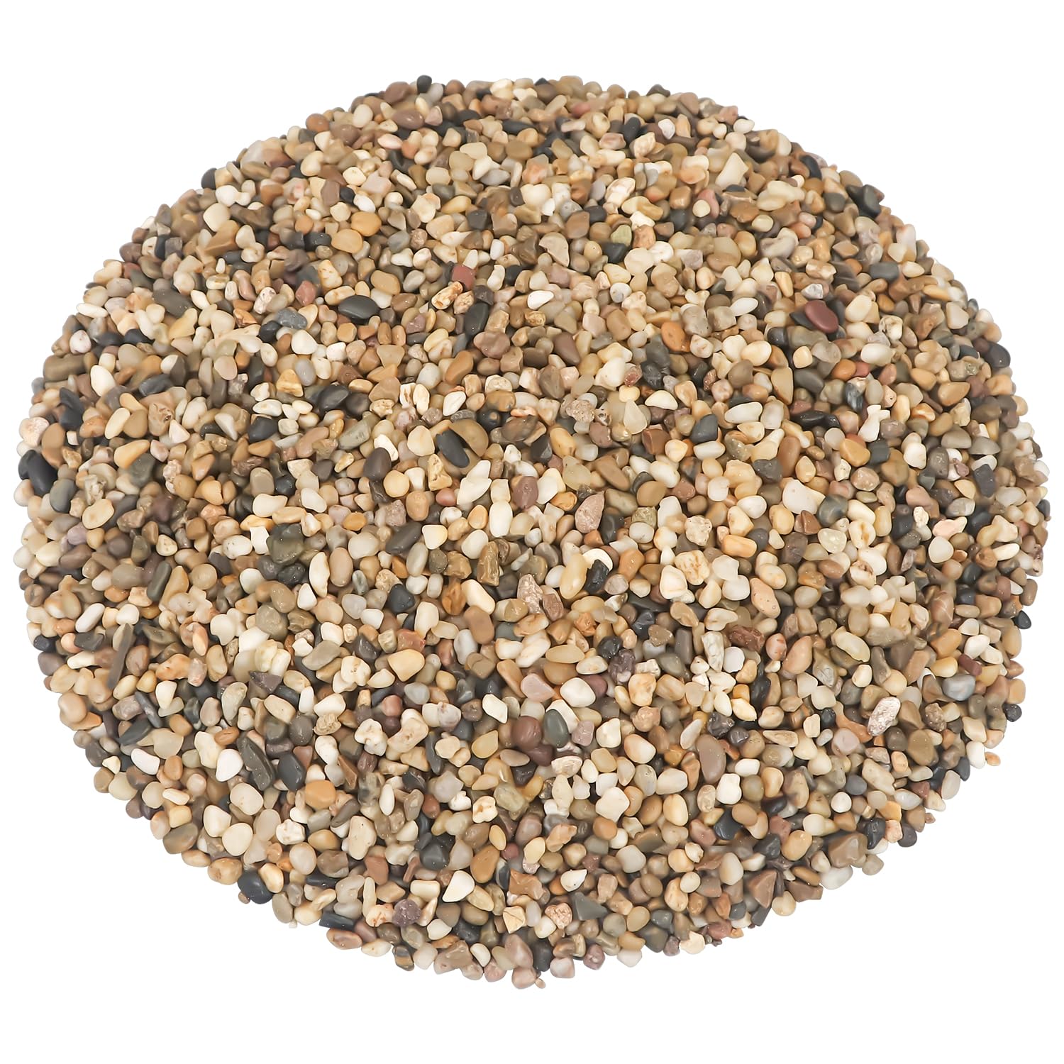 Landscaping Pebbles River Rocks Decorative Ornamental Pebbles Garden Landscaping Stones Gravel Filler for Home Decoration Flower Bed Fish Tank Plants Vases Succulents (Mix Color, 10 Pounds)