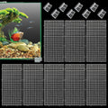 Hamiledyi Plastic Aquarium Divider with Clips Grid Panel Aquarium Lid Hood Fish Tank Divider Filter Bottom Isolation Pane Separator for Mixed Breeding(8 PCS,Transparent)