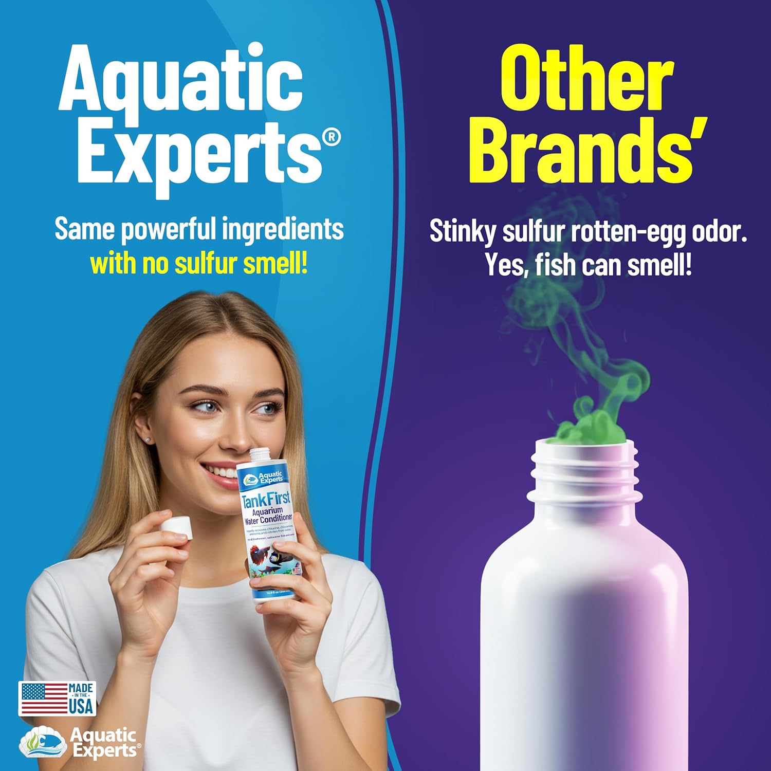 TankFirst Complete Aquarium Water Conditioner - Fish Water Conditioner, Instantly Removes Chlorine, Chloramines, and detoxifies Ammonia from Fish Tank (TankFirst Concentrate, 1 L)