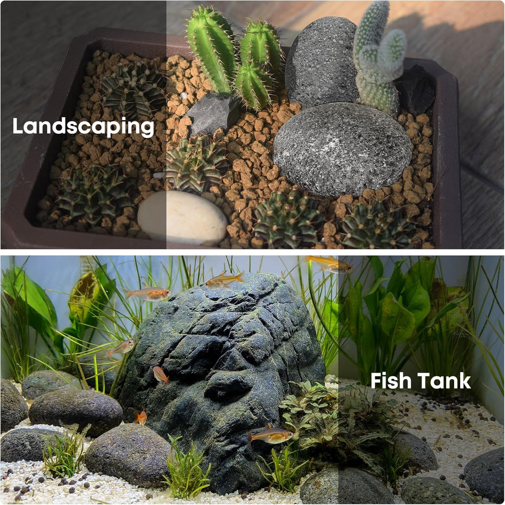Stanbroil Tumbled Lava Rock Pebbles for Indoor or Outdoor Gas Fire Pits and Fireplaces - 10 pounds (3"-5")