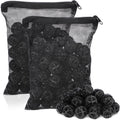 Segarty Aquarium Bio Balls, 1 inch Koi Pond Filter Media Bio Ball with Sponge for Aquarium Filter Canister Filter Biological Filtration for Freshwater Marine Fish Tank Sump (100 PCS with Mesh Bag)