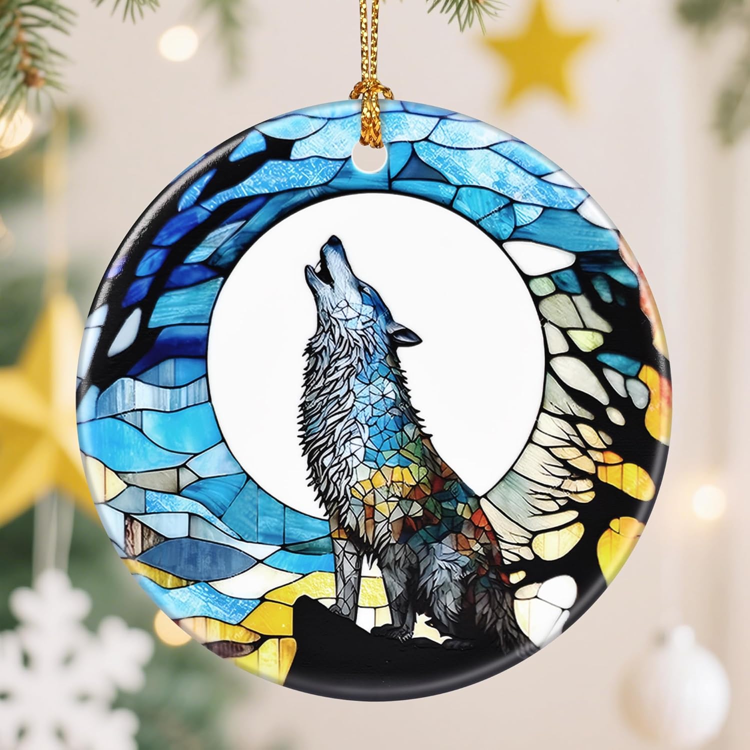 Wolf Christmas Decorations for Tree, Christmas Ornaments, Keepsake Ornaments, Holiday Decor, Xmas Gifts, Gifts for Wolf Lovers, Animal Lovers