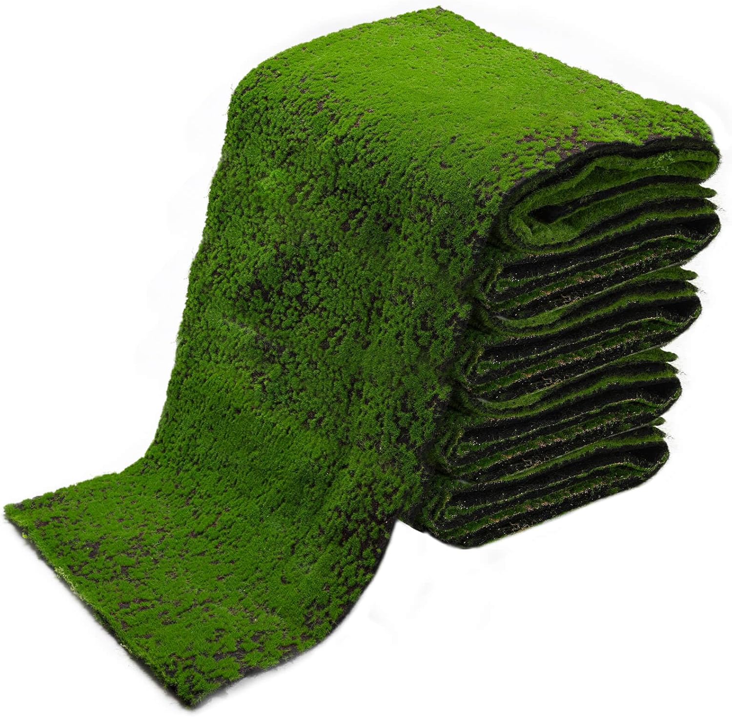 65.8 sq ft Artificial Moss Mat - Realistic Faux Green Moss Grass for Indoor & Outdoor Decor - Soft, Lush & Natural Looking Turf for Fairy Gardens, Home, Office, Patio, Wedding & DIY Crafts