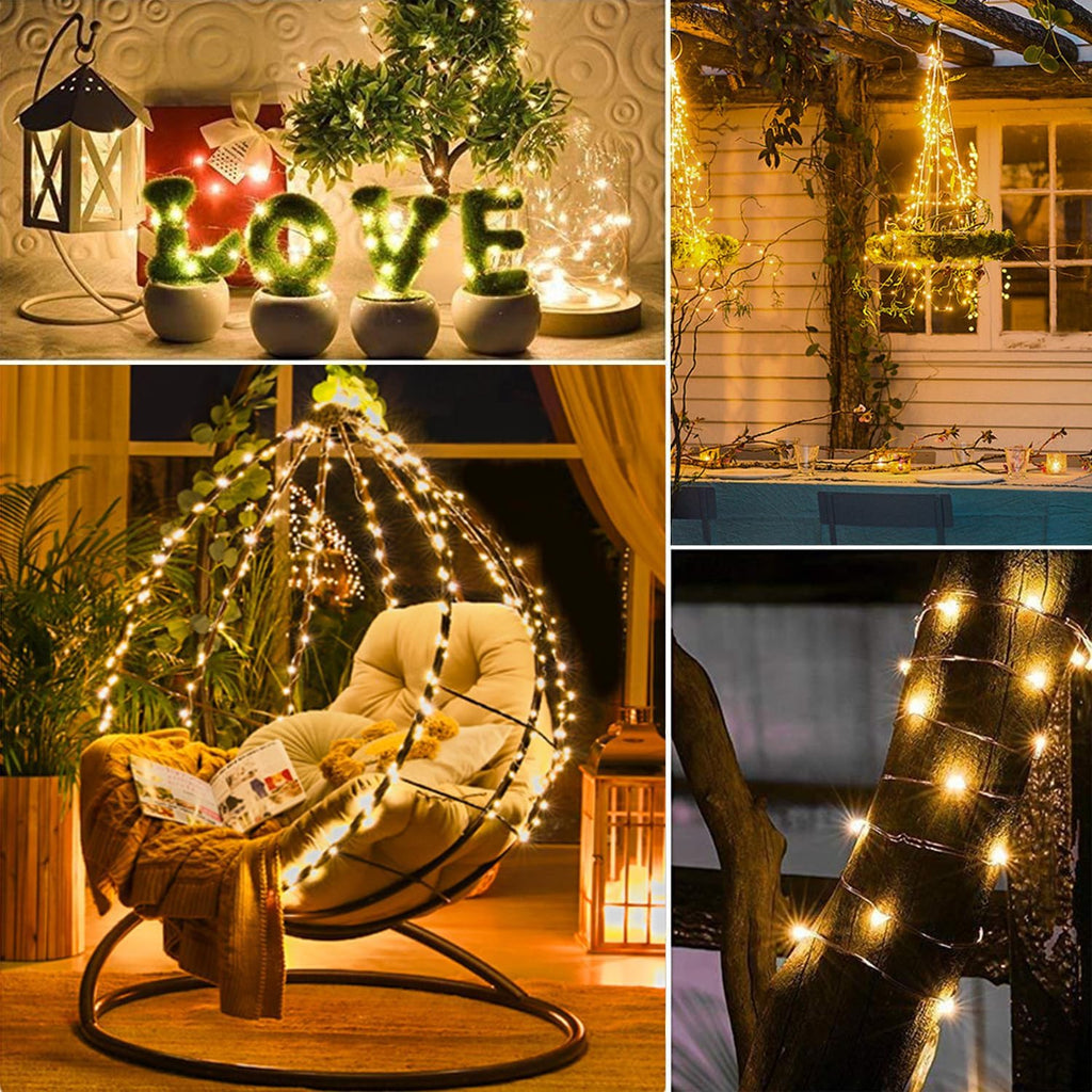 Upgraded 2Pack 140Ft 400 LED Fairy Lights Battery Operated with Remote & Timer, Waterproof Christmas String Lights Outdoor Indoor, Battery Twinkle Lights for Bedroom, Xmas, Parties, Tree, Garden Decor
