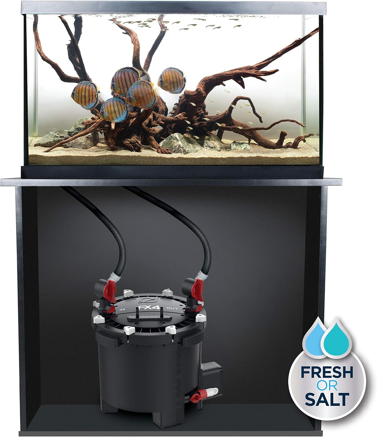 Fluval FX4 High Performance Aquarium Filter, Canister Filter for Aquariums up to 250 Gal.