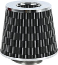 PTNHZ Universal Carbon Fiber 2.5" 63mm High Flow Cold Air Intake Cone Air Filter Power Intake Air Inlet System Air Cleaner