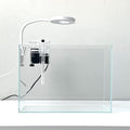 Nano Aquarium kit, Small Betta Fish Aquarium, 2.2 Gallon Rimless Glass Fish Tank with Filter and Light (Transparent, Essential)