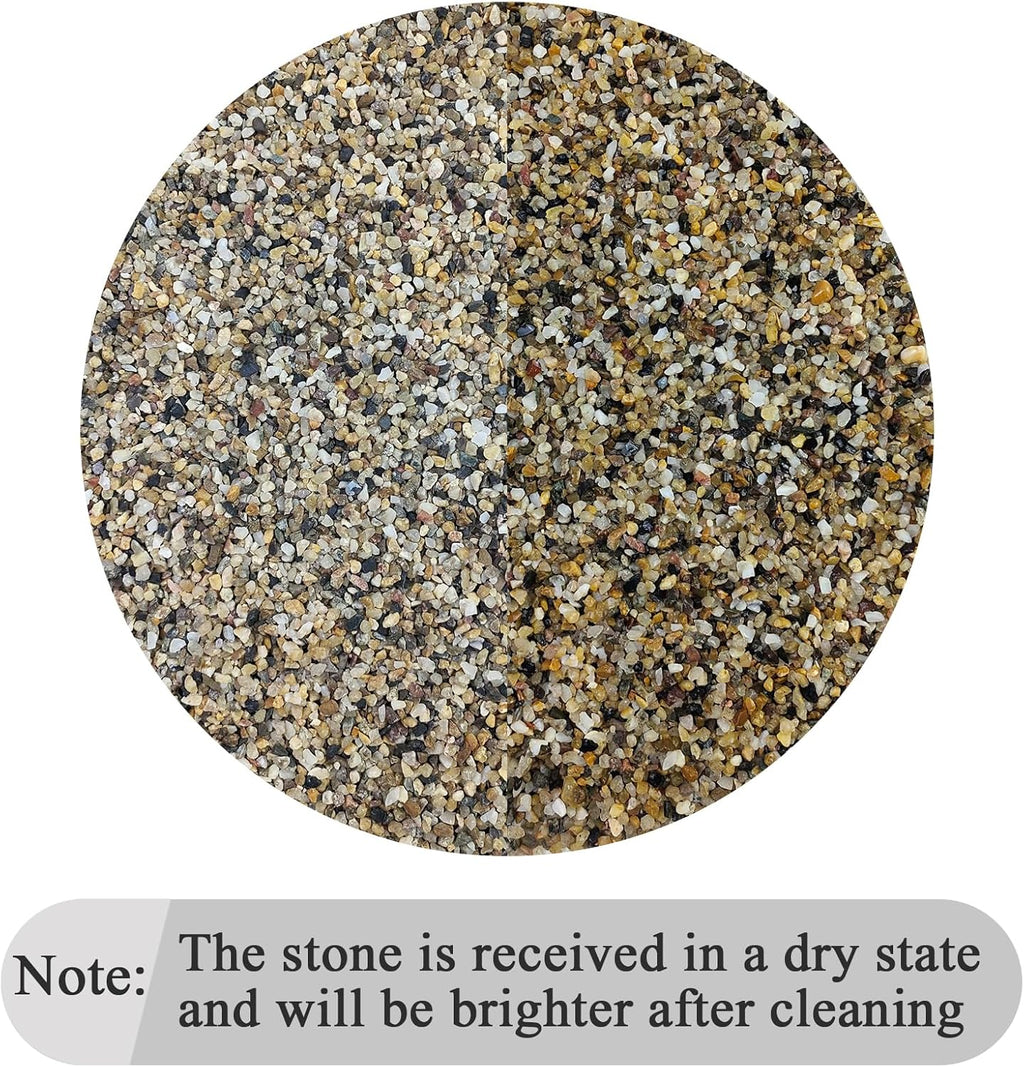 2 lbs Aquarium Sand. 1/16 Inch Fish Tank Coarse Sand Pea Gravel for Substrate, Terrariums, Vase, Plant, Soil Cover and Outdoor Landscaping