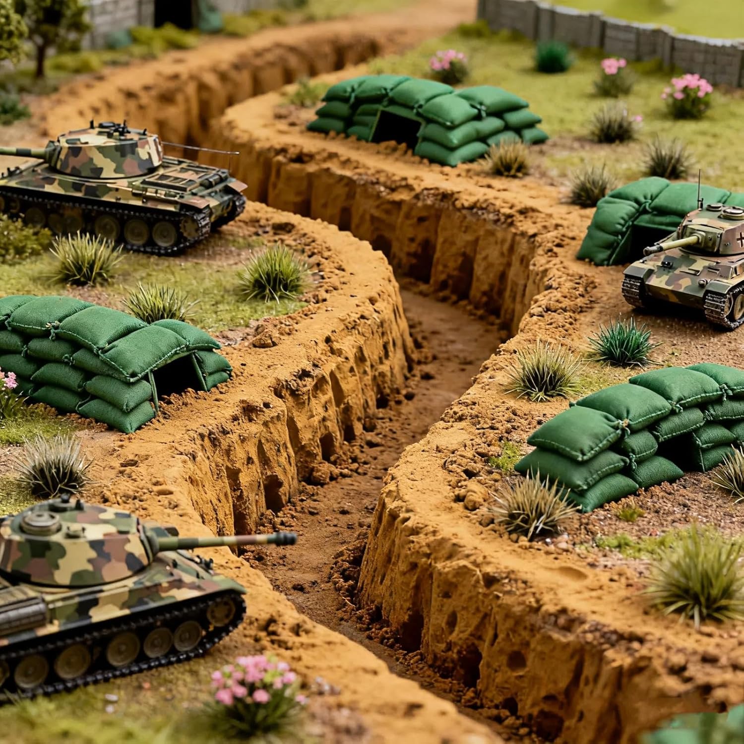 372 Pcs Static Grass Clusters, All Seasons Blend Miniature Grass Tufts for Railway Scenery, Train Layouts, Wargaming Terrain, Diorama Landscape