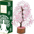 Rose Quartz Crystal Tree Home Decor and Pink Room Decor, Healing crystals Chakra Tree of Life Birthday Gifts for Women Mom Her Sister House warming Gifts New Home Spiritual Presents womens Gift
