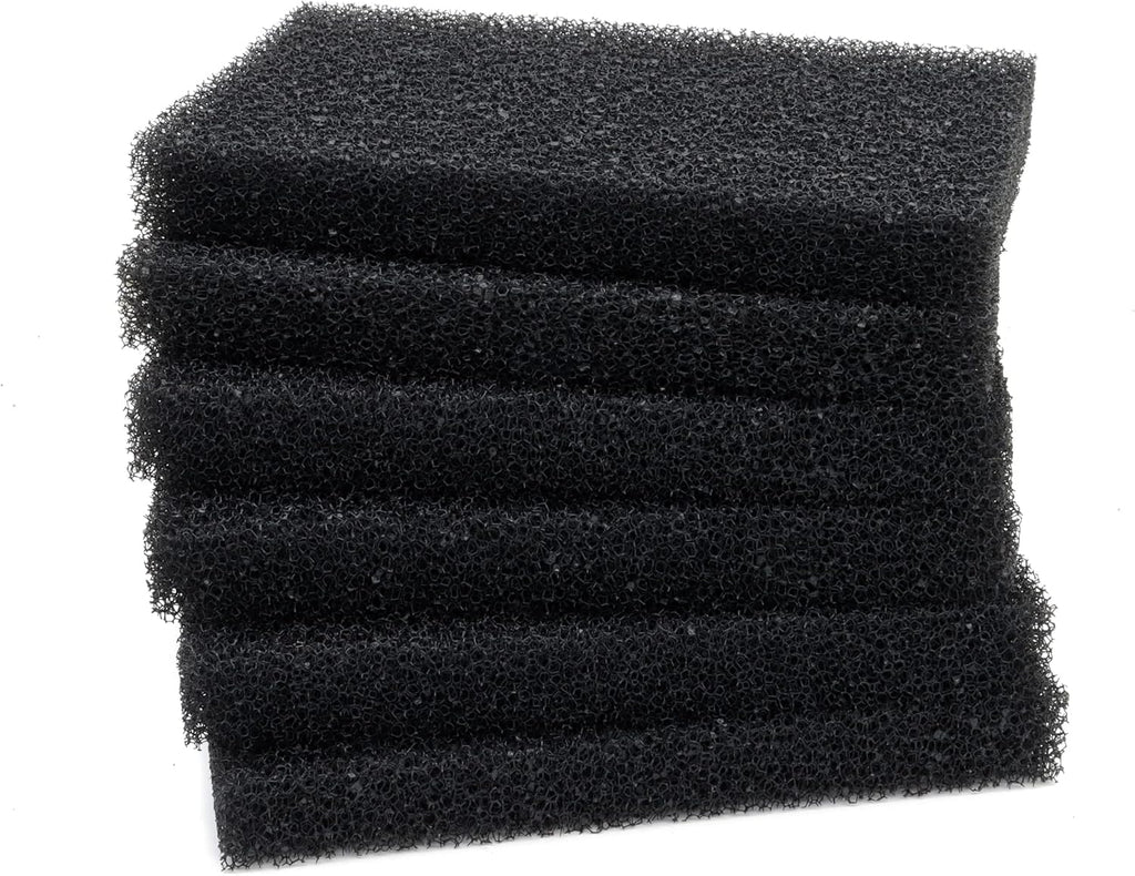 Aquarium Bio Filter Media Sponge, 6.28 x 4 x 0.78 inch 6 Pack Cut-to-Size Foam for Aquarium Fish Tank (6 pcs)