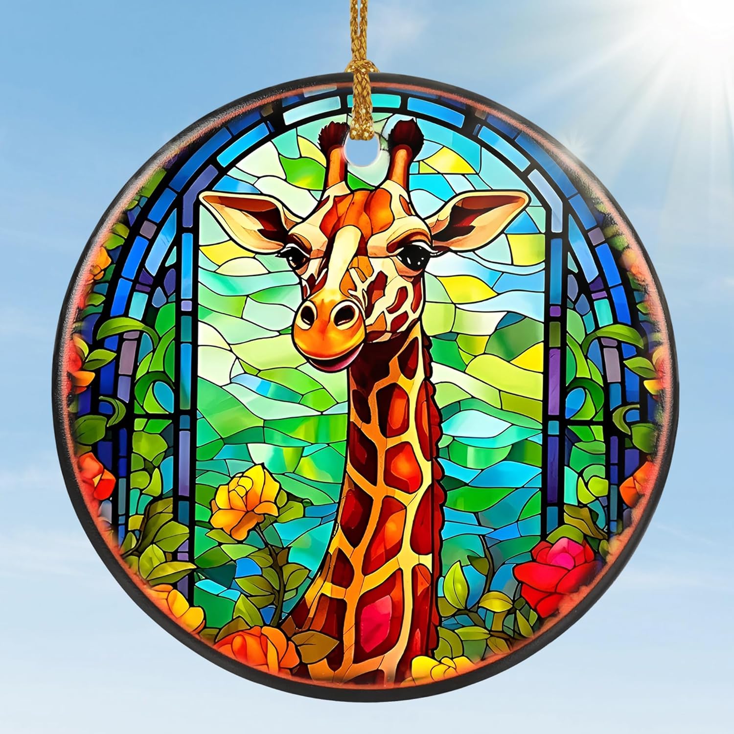 Giraffe Ornament - Christmas Tree Decoration, Gift for Holiday Keepsake Exchange