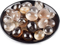 Polished Stone Set Smoky Quartz Crystals, Handpicked Tumbled Gemstones Rocks, Pebbles for Reiki, Chakra, Healing, Home Decor 0.6" Inches 7 Ounces