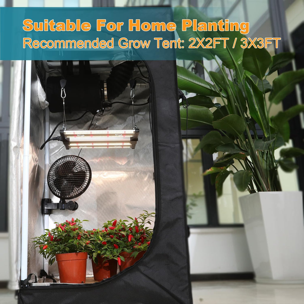 BLOOMGREEN 100W LED Grow Light, 2x2ft Coverage, Dimmable Full Spectrum Grow Lamp for Seedlings & Small Indoor Tents, High Efficiency for Germination & Vegetables – Final Clearance