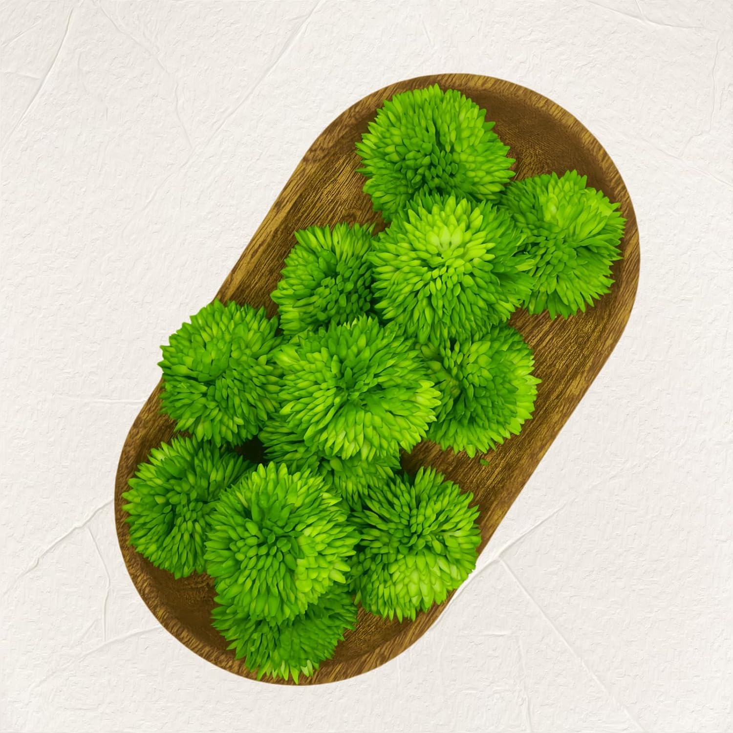 12 Green Decorative Moss Balls for Bowl & Vase Fillers - 1.57 Inch Artificial Moss Spheres Set, Perfect for Mini Terrarium, Fairy Garden, Table Centerpiece, Wedding & Home Decor