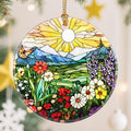Mountain Wildflowers-Themed Christmas Tree Decorations, Christmas Ornaments, Keepsake Ornaments, Holiday Decor, Xmas Gifts, Gifts for Nature Lovers – Including Plant & Flower Lovers