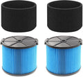VF3500 Filter Replacement Kit for Ridgid 3–4.5 Gallon Wet/Dry Shop Vacuums – Includes VF3500 Filters, 26643 Foam Filter Sleeves, Replaces WD4050 WD3050 WD4080 WD4522 4000RV 4500RV WD4070