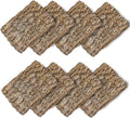 Hamiledyi 8PCS Cork Terrarium Background 15.7x11.8in Natural Large Cork Bark Backdrop Reptile Climbing Mat Tank Habitat Decor for Spider Lizard Chamelon Turtle Beared Dragon