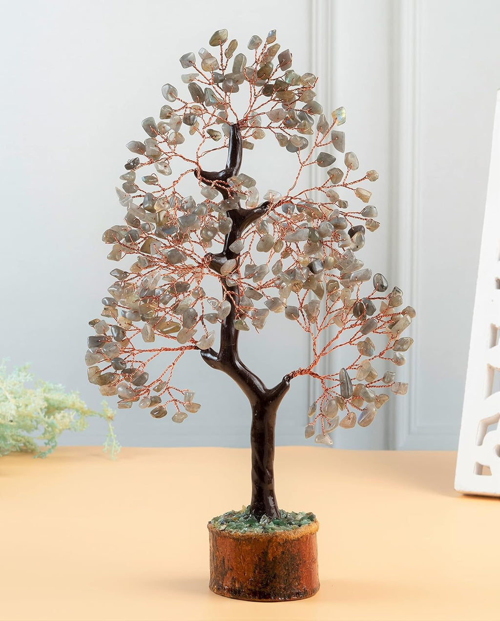 Labradorite Crystal Tree of Life, Chakra Tree of Life, Handmade Gemstone Tree, Feng Shui Tree, Money Tree, Crystal Decoration, Spiritual Gift, Gem Tree, Artificial Tree, Chakra Decor, Healing Tree