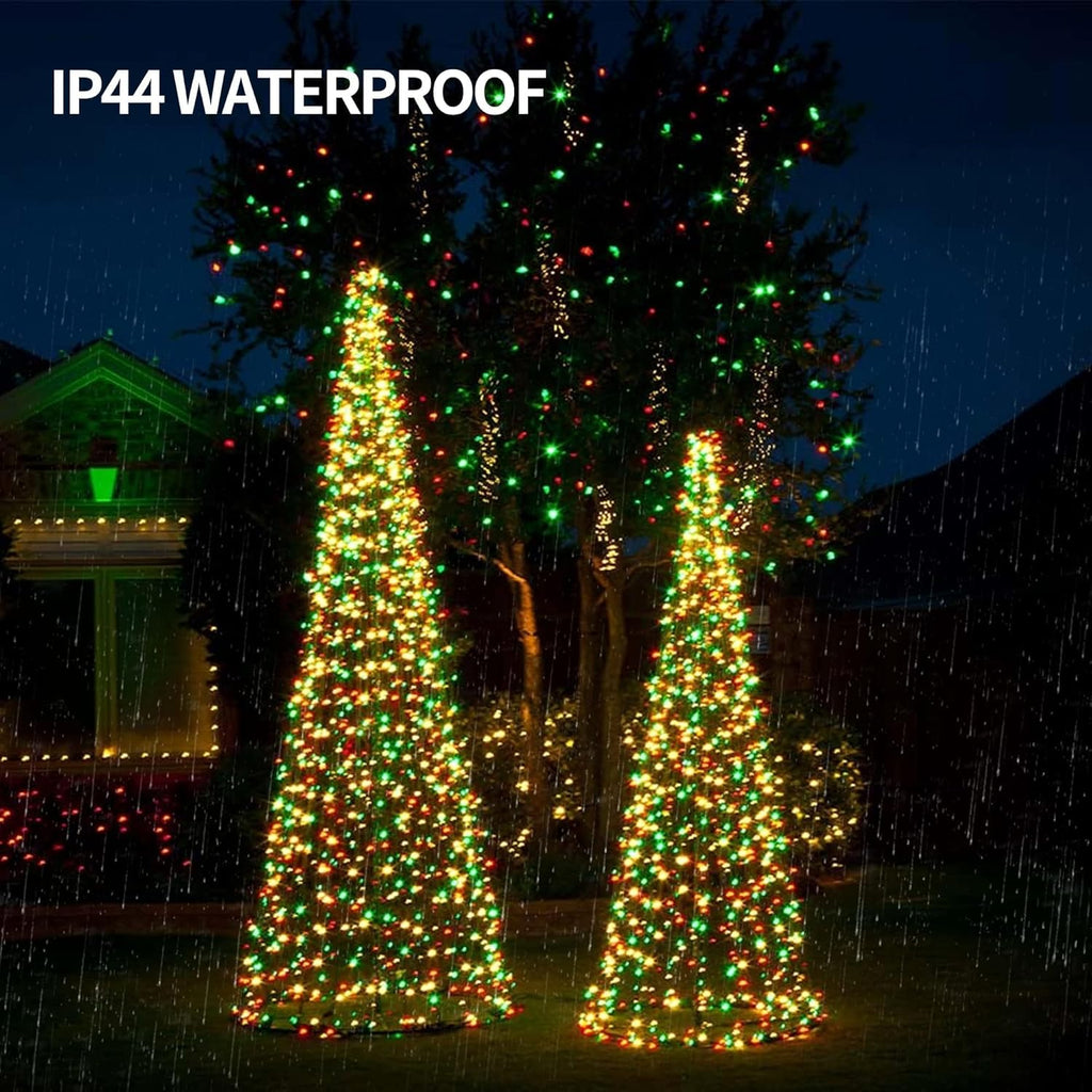 Dazzle Bright Color Changing Christmas Lights, 33ft 100 LED RGB String Lights with Remote & Timer, USB Powered Fairy Lights for Indoor Outdoor Xmas Tree Party Wedding Halloween Decorations