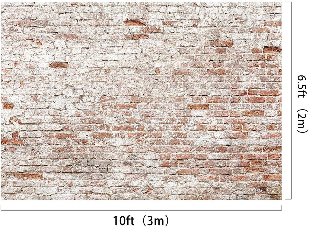 Kate 10x6.5ft Microfiber Rustic Brick Wall Backdrops for Photoshoot Adults Kids Boys Portrait Background House Decoration Props Backdrop