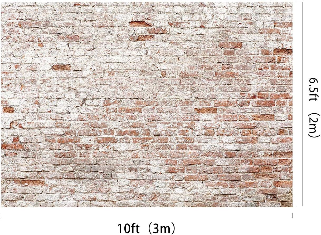 Kate 10x6.5ft Microfiber Rustic Brick Wall Backdrops for Photoshoot Adults Kids Boys Portrait Background House Decoration Props Backdrop