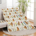 Golden Retriever Throw Blanket Golden Retriever Puppy Stuff Gifts for Dog Lover Kids Girls Boys Adults Women Men Soft Cozy Warm Plush Fluffy Fuzzy Fleece Blanket Decor 60''X80''